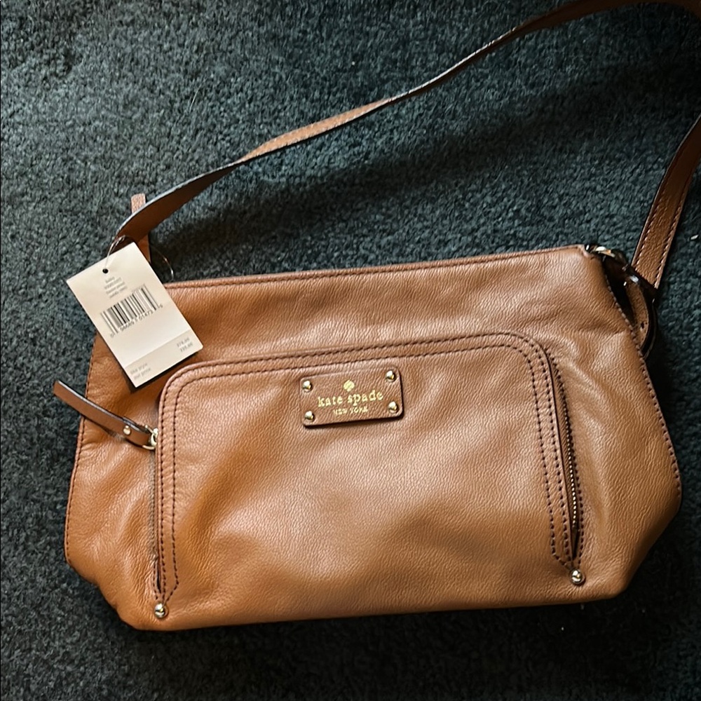 Kate Spade Tan Leather Classic Shoulder Bag